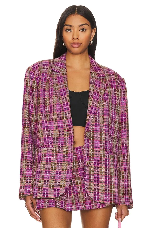Lovers and Friends Jackets and Coats Women Heather Blazer Houndstooth Multi