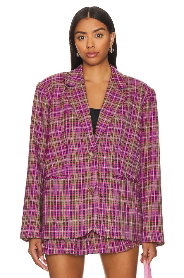 Lovers and Friends Jackets and Coats Women Heather Blazer Houndstooth Multi Lovers and Friends Jackets and Coats Women Heather Blazer Houndstooth Multi
