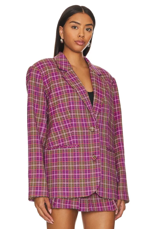 Lovers and Friends Jackets and Coats Women Heather Blazer Houndstooth Multi Lovers and Friends Jackets and Coats Women Heather Blazer Houndstooth Multi