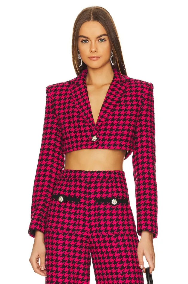 Lovers and Friends Jackets and Coats Women Nadja Cropped Jacket Black and Pink