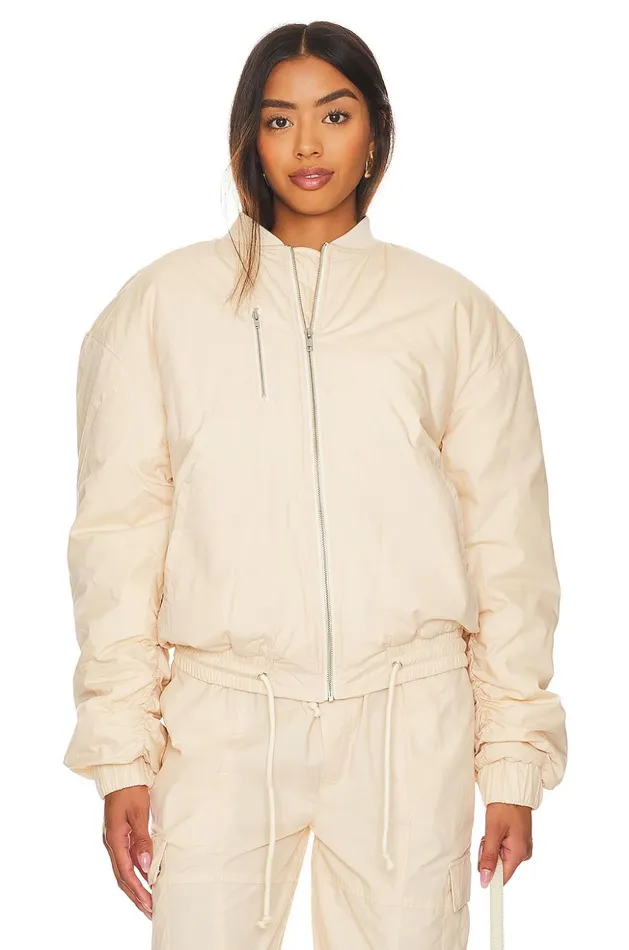 Lovers and Friends Jackets and Coats Women Wren Bomber Jacket Macadamia Neutral Lovers and Friends Jackets and Coats Women Wren Bomber Jacket Macadamia Neutral