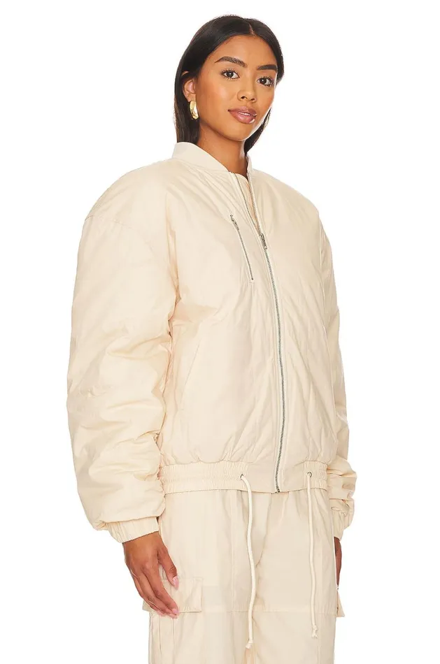 Lovers and Friends Jackets and Coats Women Wren Bomber Jacket Macadamia Neutral Lovers and Friends Jackets and Coats Women Wren Bomber Jacket Macadamia Neutral