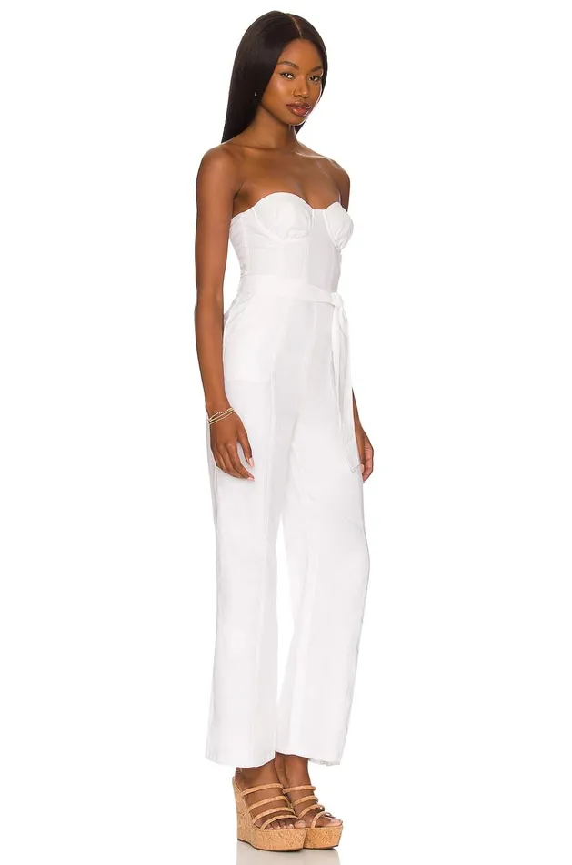 Lovers and Friends Jumpsuits Women Steph Jumpsuit White Lovers and Friends Jumpsuits Women Steph Jumpsuit White
