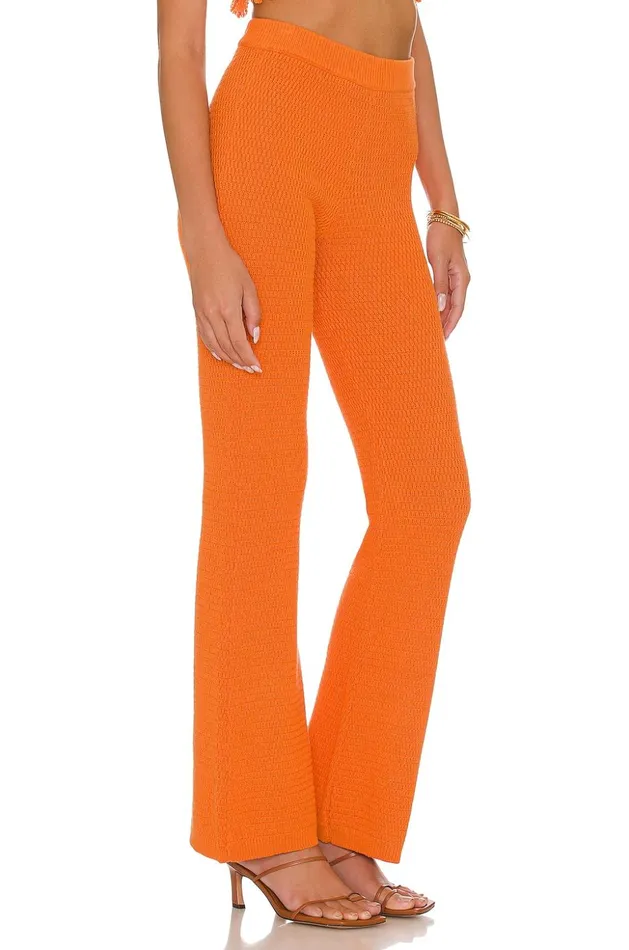 Lovers and Friends Pants Women Devitta Knit Pant Tangerine Lovers and Friends Pants Women Devitta Knit Pant Tangerine