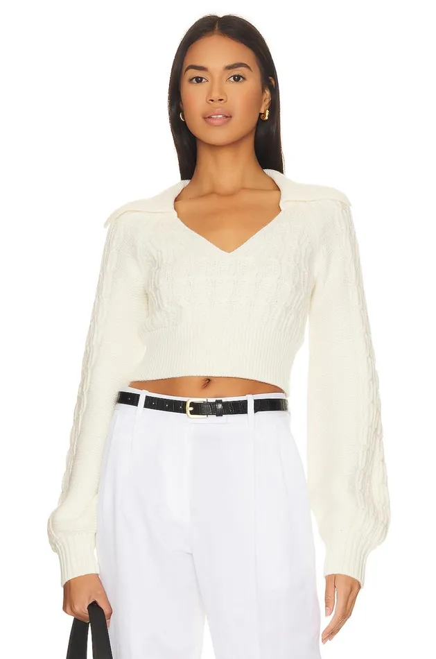 Lovers and Friends Sweaters and Knits Women Mel Cable Knit Sweater Ivory