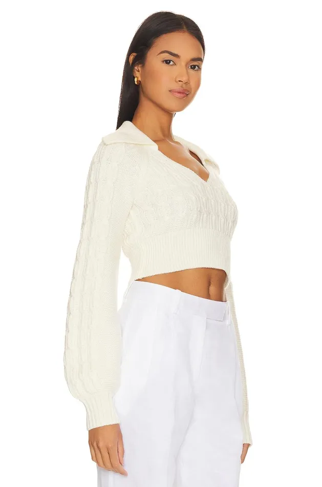 Lovers and Friends Sweaters and Knits Women Mel Cable Knit Sweater Ivory Lovers and Friends Sweaters and Knits Women Mel Cable Knit Sweater Ivory