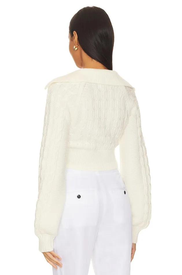 Lovers and Friends Sweaters and Knits Women Mel Cable Knit Sweater Ivory Lovers and Friends Sweaters and Knits Women Mel Cable Knit Sweater Ivory