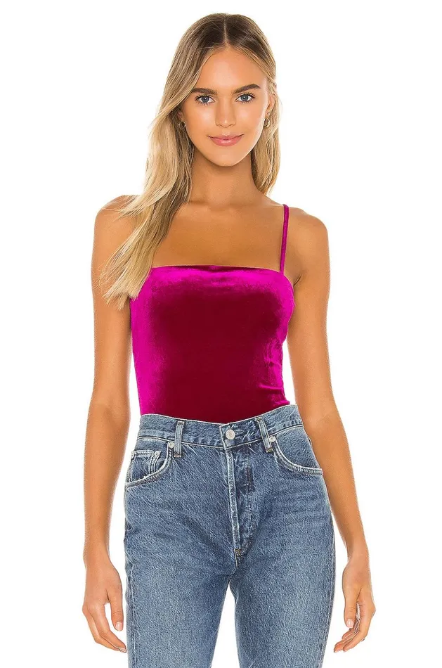 Lovers and Friends Tops Women Agnes Bodysuit Magenta