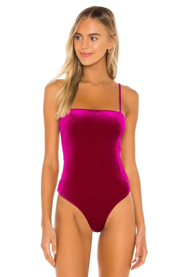 Lovers and Friends Tops Women Agnes Bodysuit Magenta Lovers and Friends Tops Women Agnes Bodysuit Magenta