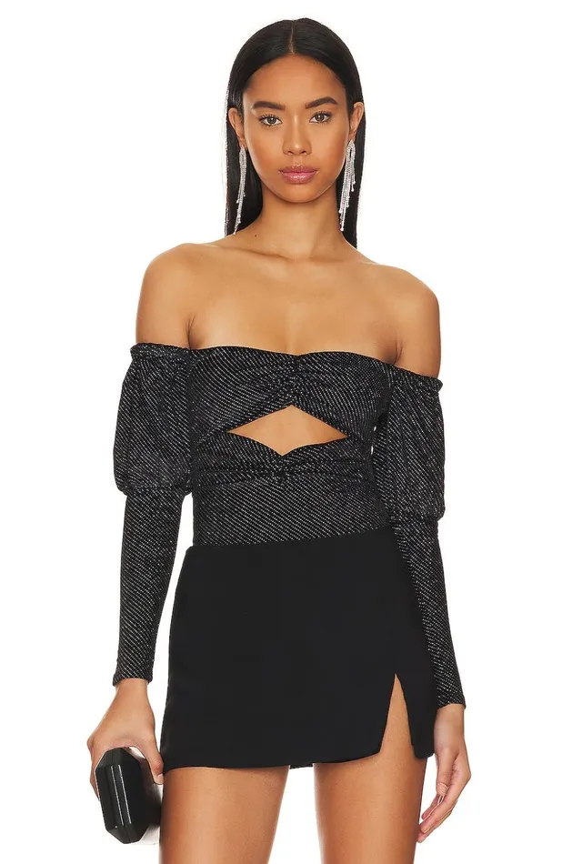 Lovers and Friends Tops Women Dionne Bodysuit Black