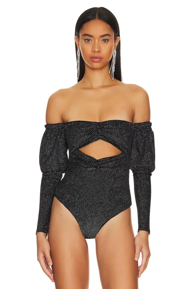 Lovers and Friends Tops Women Dionne Bodysuit Black Lovers and Friends Tops Women Dionne Bodysuit Black