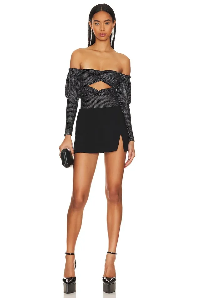 Lovers and Friends Tops Women Dionne Bodysuit Black Lovers and Friends Tops Women Dionne Bodysuit Black