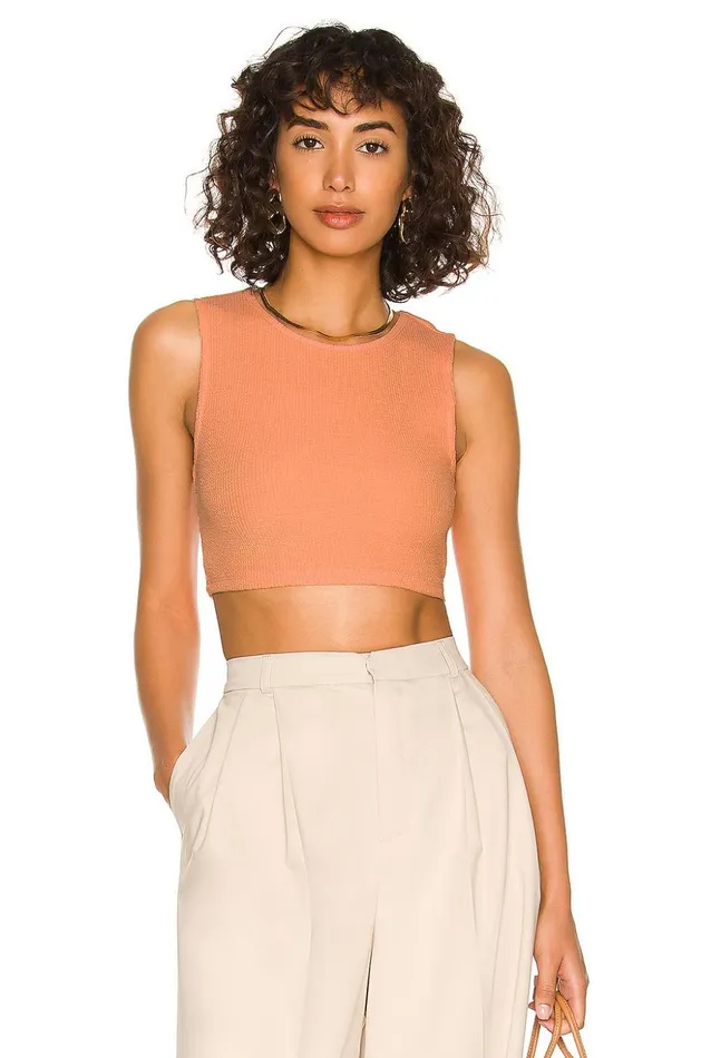 Lovers and Friends Tops Women Lydia Cropped Tank Peach