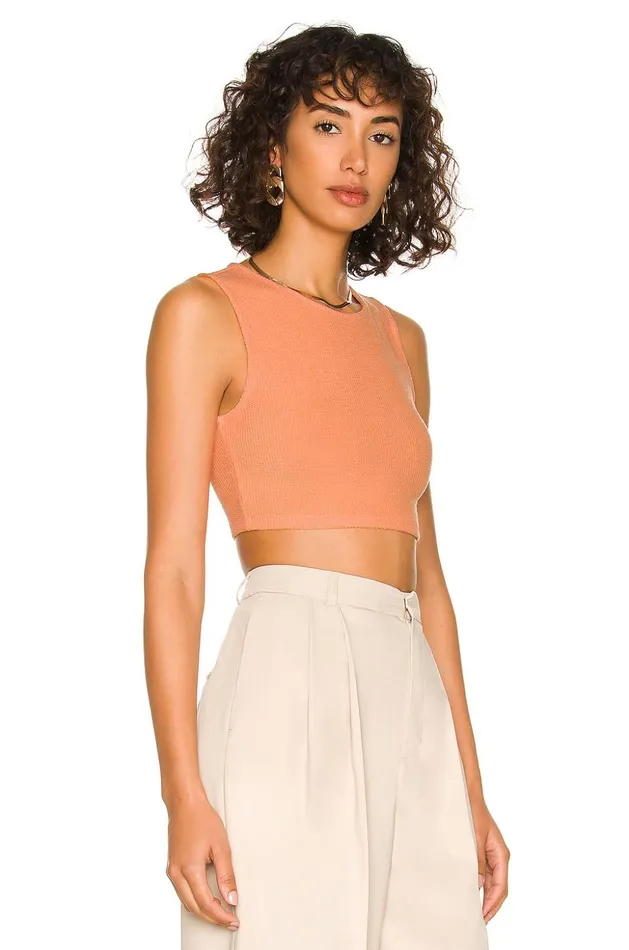 Lovers and Friends Tops Women Lydia Cropped Tank Peach Lovers and Friends Tops Women Lydia Cropped Tank Peach
