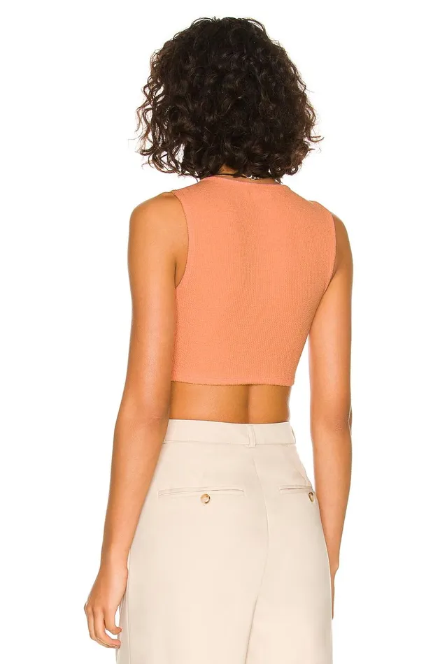 Lovers and Friends Tops Women Lydia Cropped Tank Peach Lovers and Friends Tops Women Lydia Cropped Tank Peach