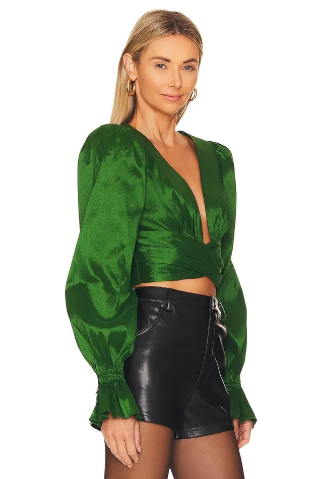 Lovers and Friends Tops Women Michie Top Emerald Green Lovers and Friends Tops Women Michie Top Emerald Green