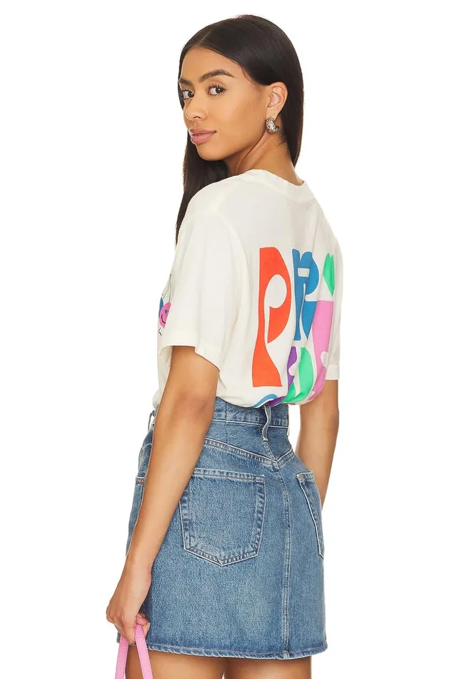 Lovers and Friends Tops Women Pride Tee Vintage White