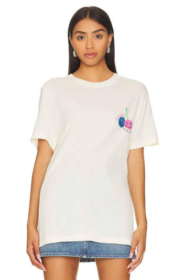 Lovers and Friends Tops Women Pride Tee Vintage White Lovers and Friends Tops Women Pride Tee Vintage White