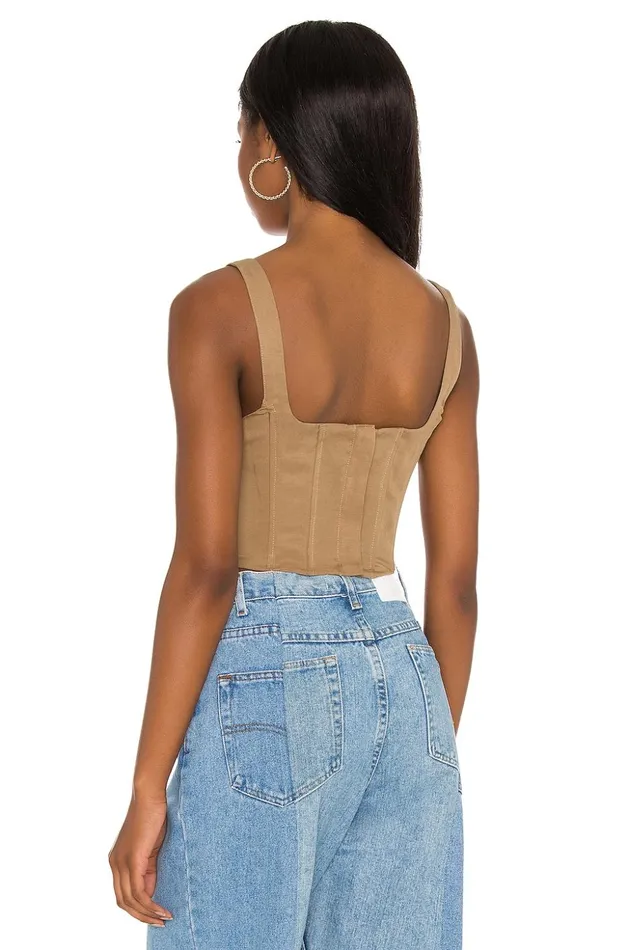 Lovers and Friends Tops Women Steph Tank Top Tan Lovers and Friends Tops Women Steph Tank Top Tan