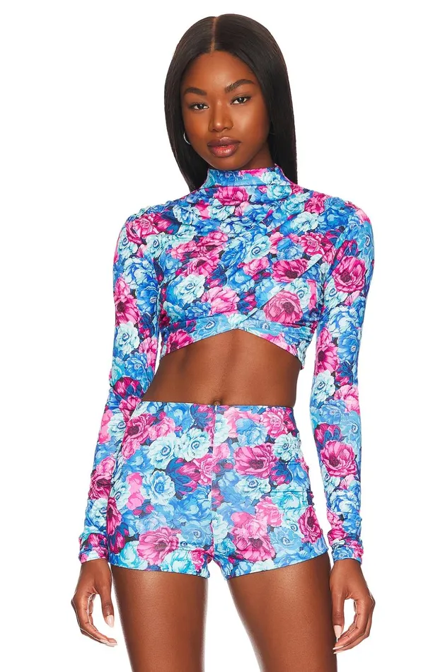 Lovers and Friends Tops Women Sunset Crop Top Kate Floral