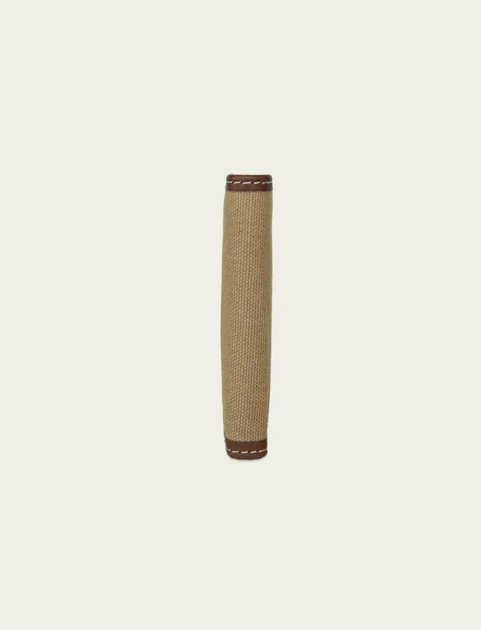 Lucky Brand Bags and Wallets Men Canvas With Leather Trim Bifold Wallet Natural