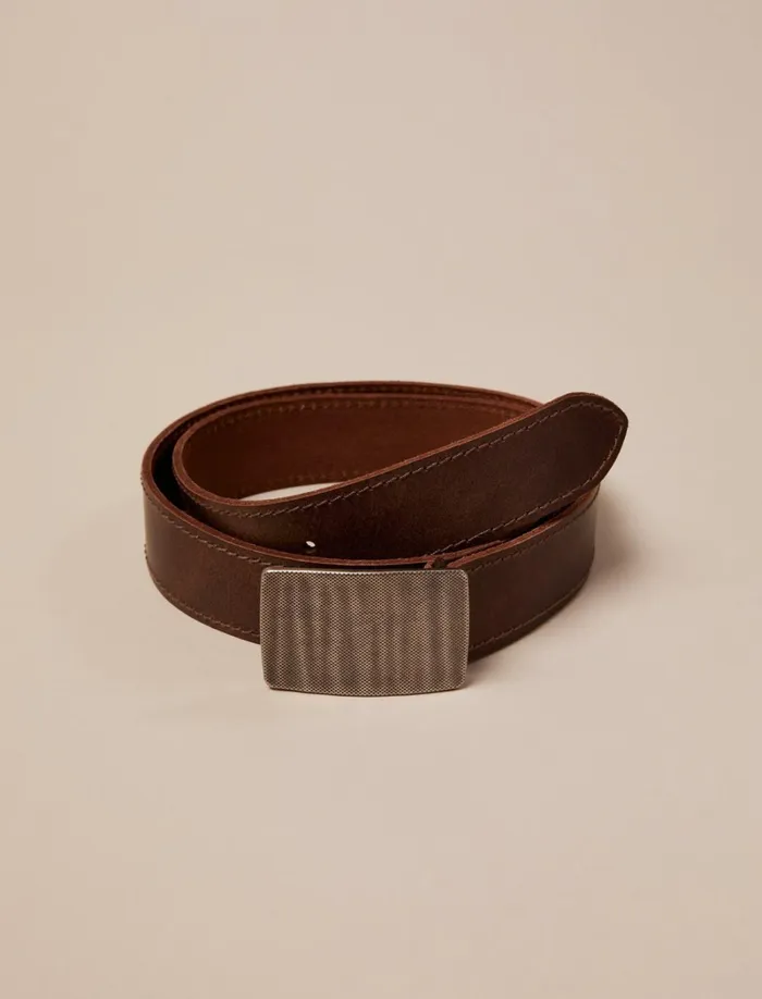 Lucky Brand Belts Men Buckle Belt Dark Brown