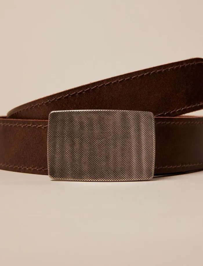Lucky Brand Belts Men Buckle Belt Dark Brown