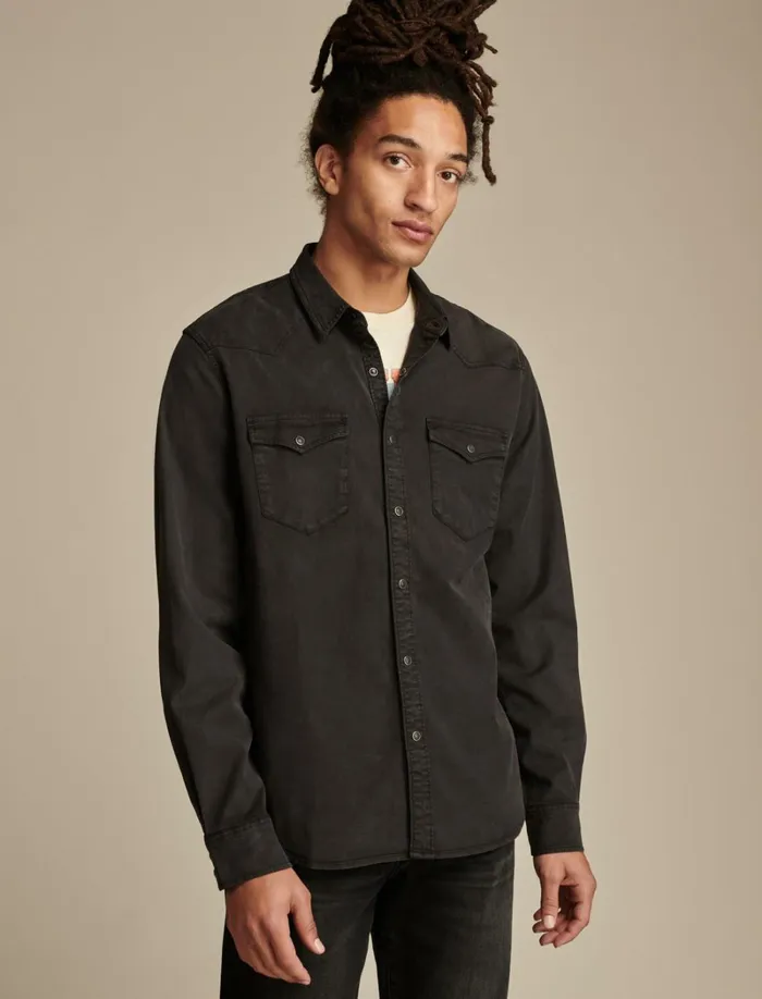 Lucky Brand ButtonDowns Men Cole Hauser Twill Western Shirt Phantom