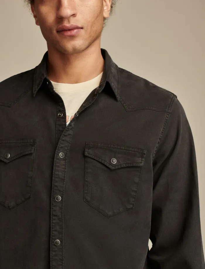 Lucky Brand ButtonDowns Men Cole Hauser Twill Western Shirt Phantom