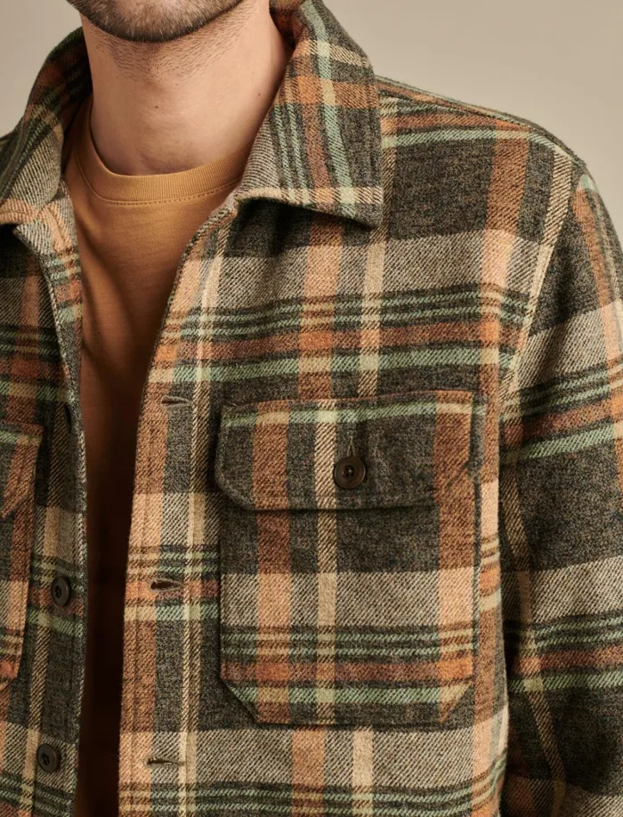 Lucky Brand ButtonDowns Men Plaid Shirt Jacket Plaid Multi