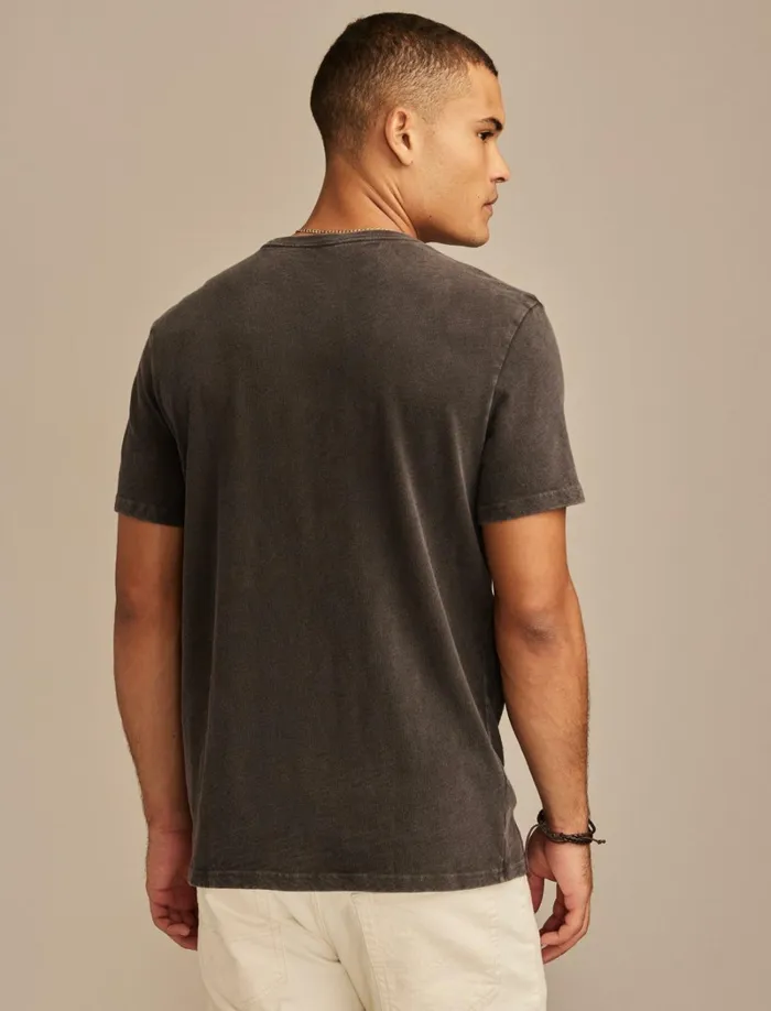 Lucky Brand Graphic Tees Men Horse Rider Jet Black