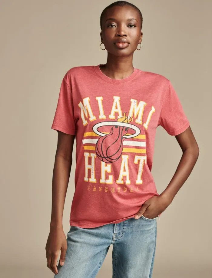 Lucky Brand Graphic Tees Women Heat Graphic Tee 636 Red