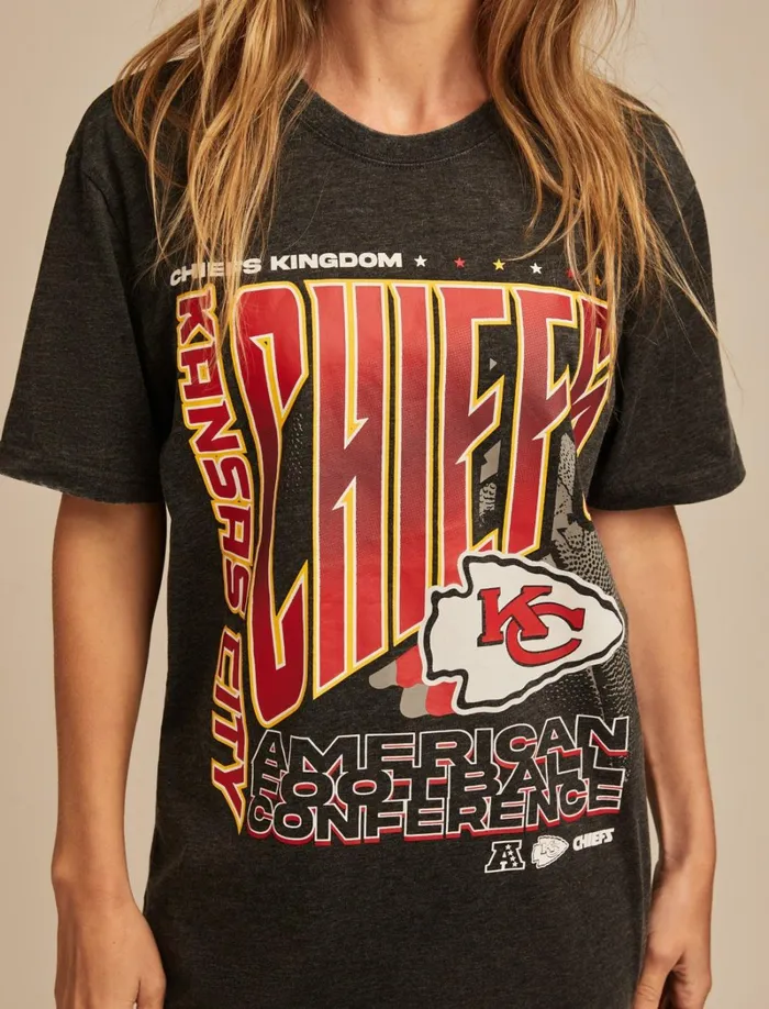 Lucky Brand Graphic Tees Women Kansas City Chiefs Graphic Tee 001 Black