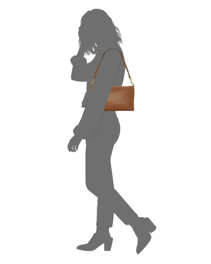 Lucky Brand Handbags Women Nola Gift Box Rust Brown