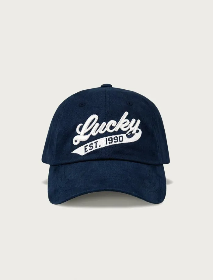 Lucky Brand Hats Men Lucky 1990 Embroidered Dad Hat Dark Blue