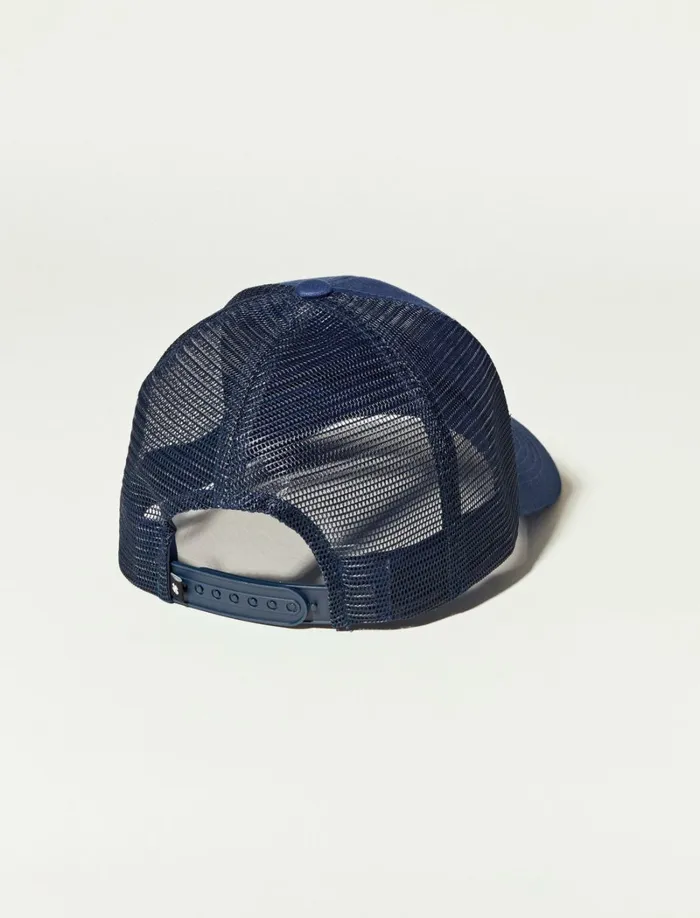 Lucky Brand Hats Men Lucky Brand Patch Trucker Medium Dark Blue