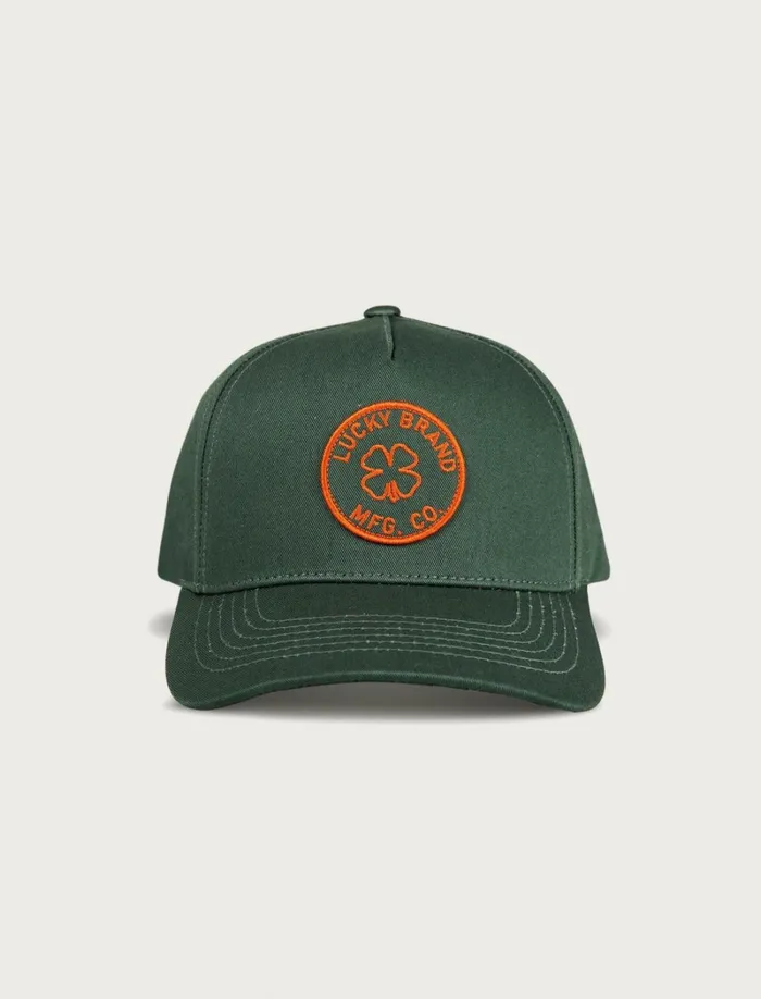 Lucky Brand Hats Women Lucky Mfg Co Patch Hat Open Green