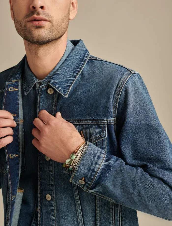Lucky Brand Jackets and Outerwear Men Denim Trucker Jacket Altavista
