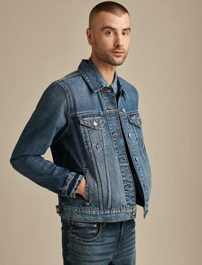 Lucky Brand Jackets and Outerwear Men Denim Trucker Jacket Altavista