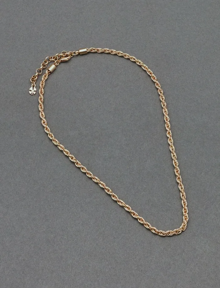 Lucky Brand Jewelry Women Twisted Chain Collar Gold