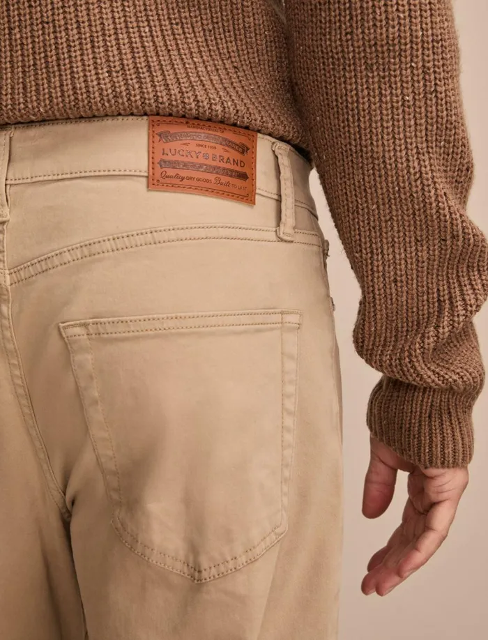 Lucky Brand Pants Men 410 Athletic Sateen Stretch Jean Sand