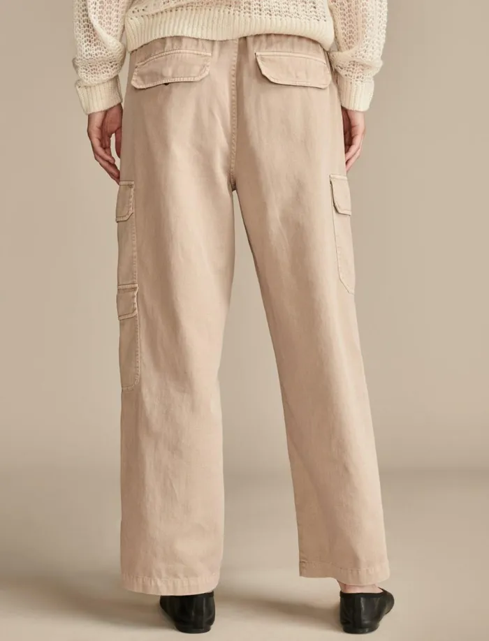 Lucky Brand Pants Women Clean Twill Cargo Pant Washed Blush
