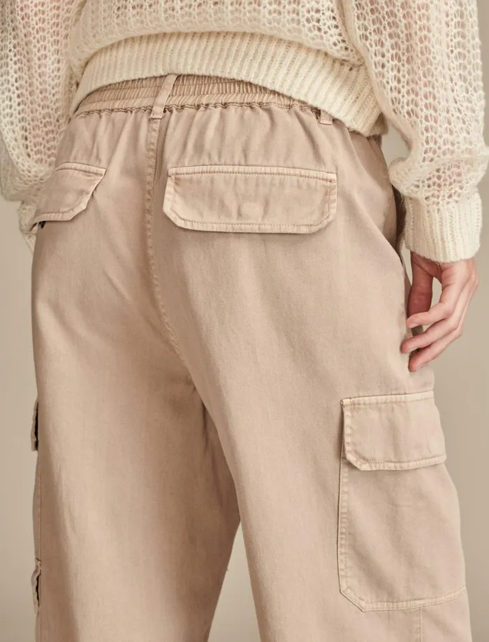 Lucky Brand Pants Women Clean Twill Cargo Pant Washed Blush