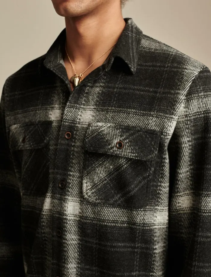 Lucky Brand Shirts and Tops Men Brushed Jersey Shirt Black Multi