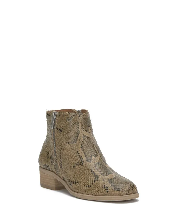 Lucky Brand Shoes Women Baelee Stacked Heel Bootie Medium Beige