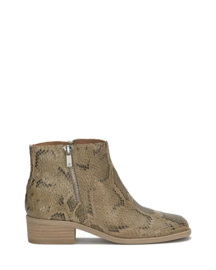 Lucky Brand Shoes Women Baelee Stacked Heel Bootie Medium Beige