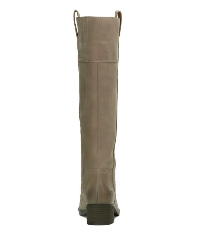 Lucky Brand Shoes Women Hybiscus Extra Wide Calf Riding Boot Medium Light Grey