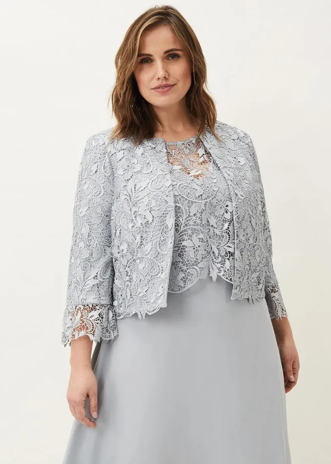 Luisa Lace Occasion Jacket Mineral Women Phase Eight Jackets