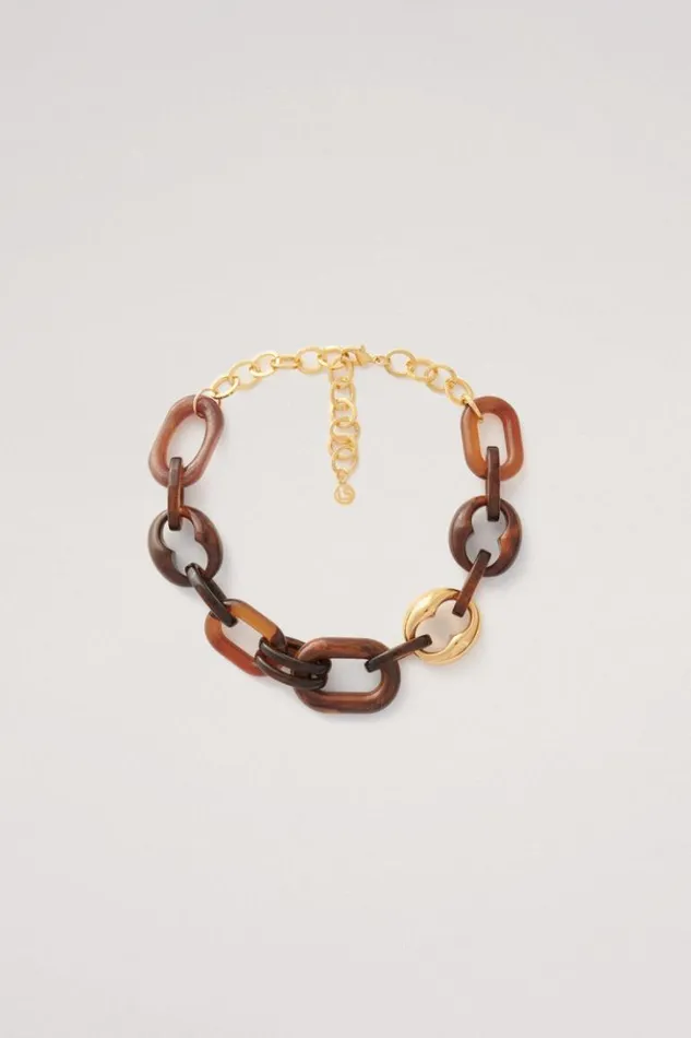 Luisa Spagnoli Bijoux Nantua 8211 Chain Necklace Browngold 8211 Women