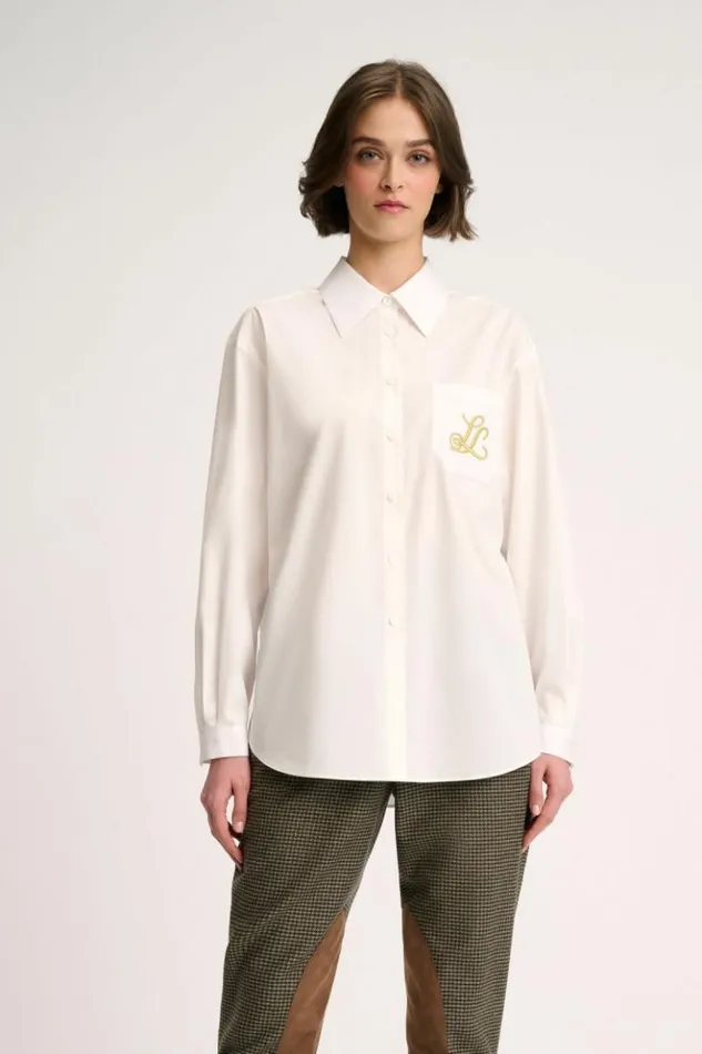 Luisa Spagnoli Blouses And Shirts Legenda 8211 Embroidered Shirt White 8211 Women
